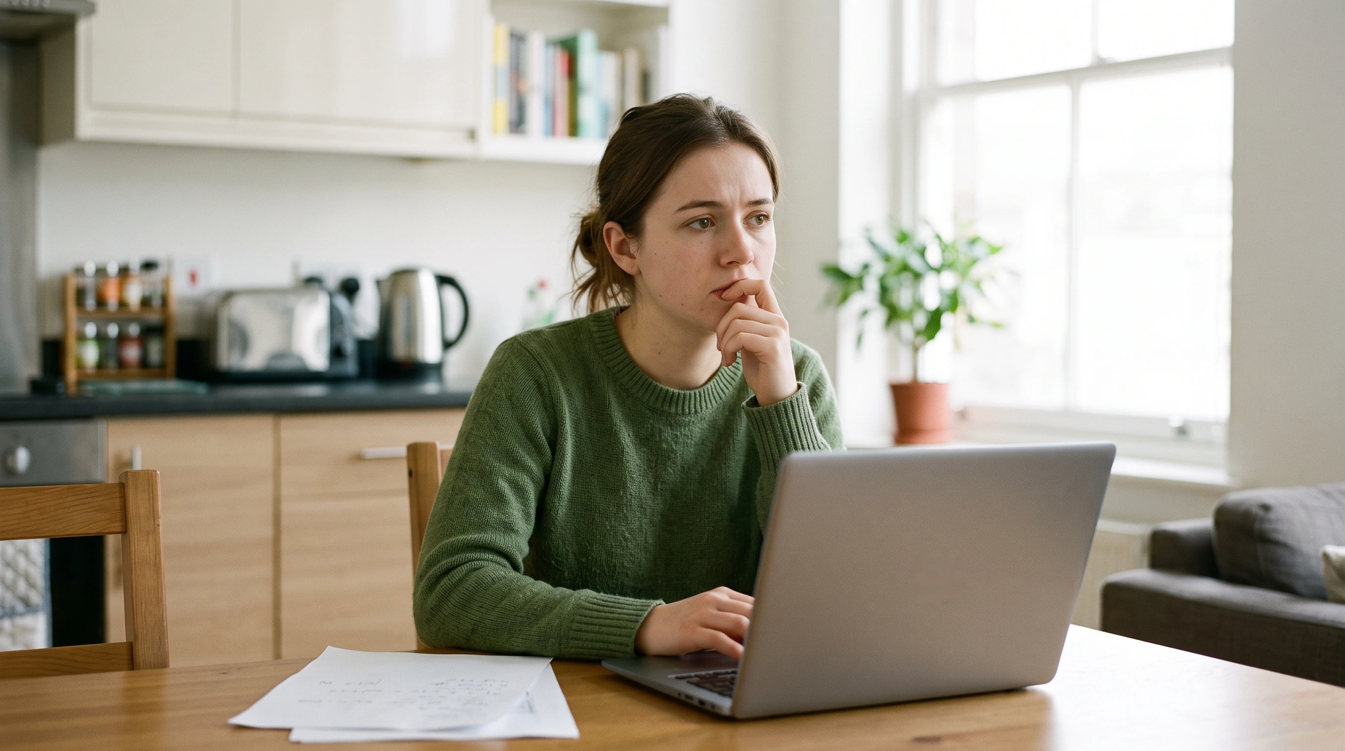 A person at home reviewing paperwork about How Long Can You Go Without Filing Taxes.