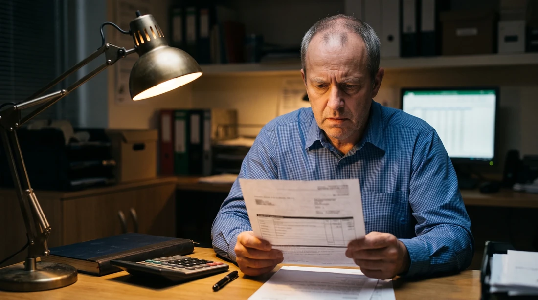 A person at home reviewing paperwork about IRS ERC Recapture Letters Statistics.