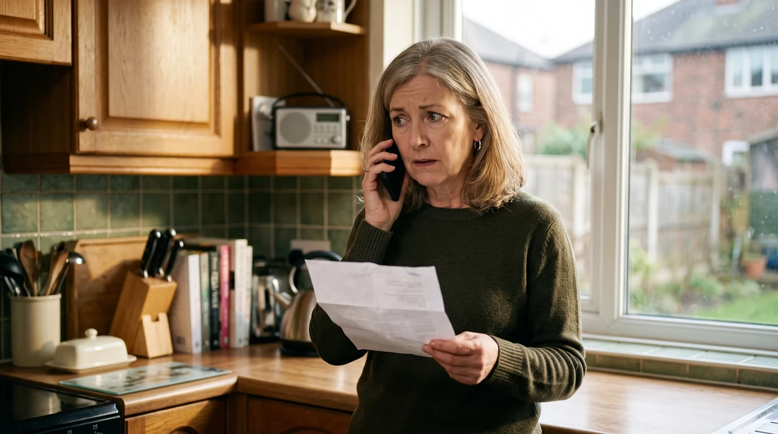 A person at home reviewing paperwork about IRS Private Debt Collection Recovery Rate.