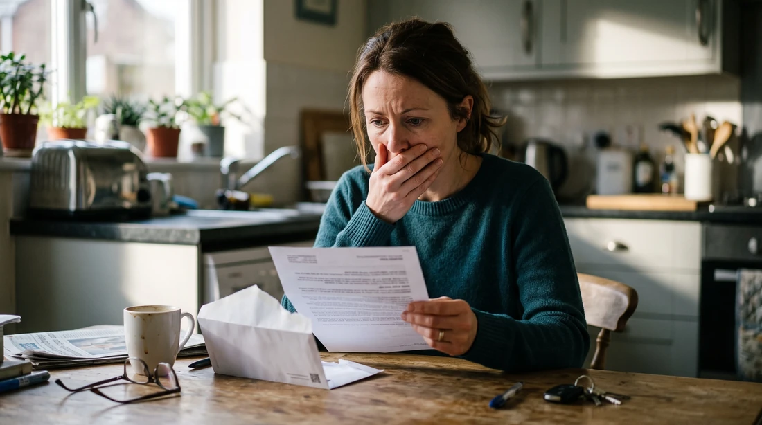 A person at home reviewing paperwork about How Many IRS Levies on Third Parties Per Year.