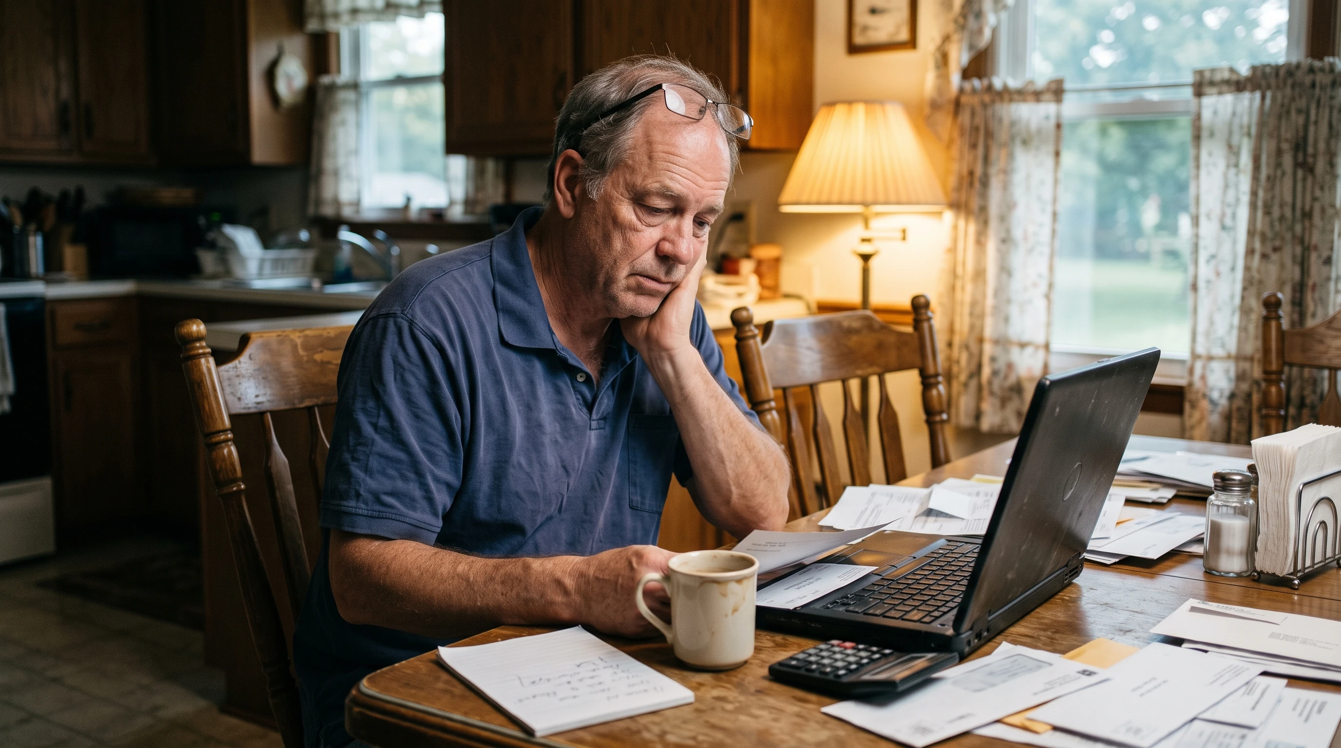A person at home reviewing paperwork about Prepare for 2027 Tax Season If You Owe the IRS.
